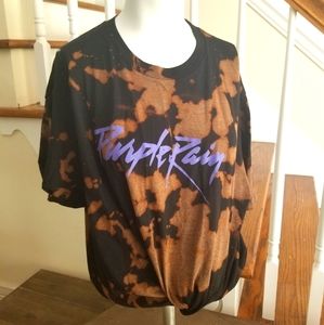 Purple Rain Prince Bleached T Shirt XL